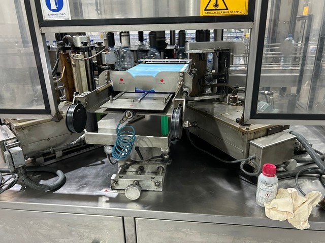 Used hot glue labeller Auxiemba 4