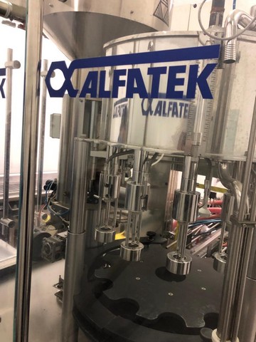 Used alfatek gravity 7.1 filling monoblock 3