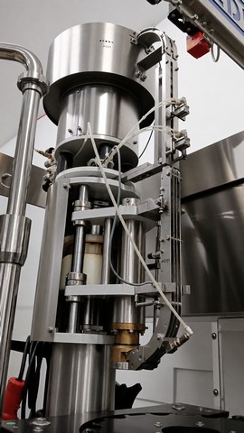 Reconditioned Cime Careddu filling monoblock for still beer with bottle fermentation, 8/1, for crown cap