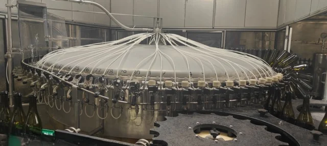 Used Virmauri isobaric filling monoblock 80.130.15 for glass bottle
